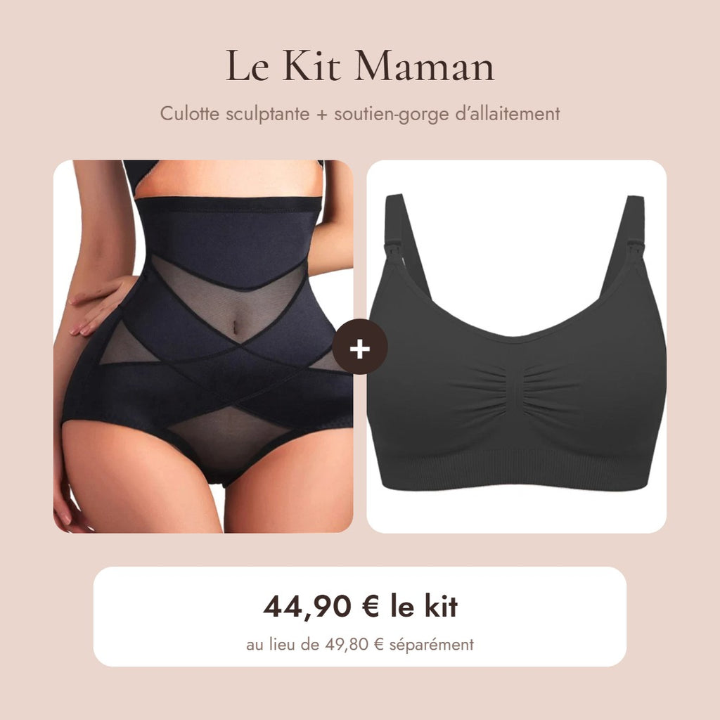 Le Kit Maman : culotte + soutien-gorge d'allaitement