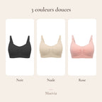 3 couleurs : noir, nude, rose