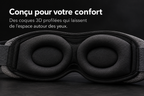 Coques 3D profilées du masque laissant de l'espace autour des yeux
